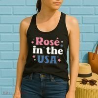 Rose In The USA 4th Of July Women's Tank Top thumb 2