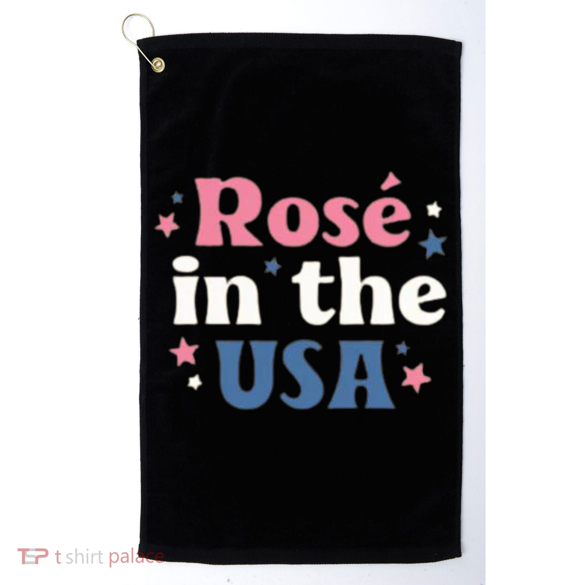 Rose In The USA 4th Of July Golf Towel