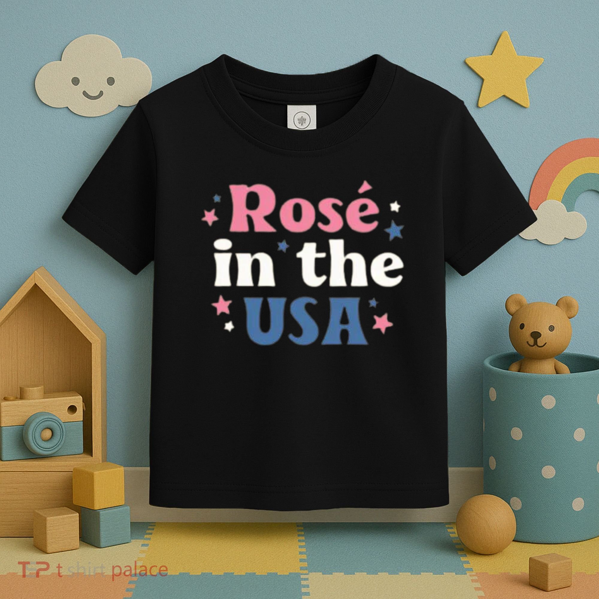 Rose In The USA 4th Of July Toddler T-Shirt