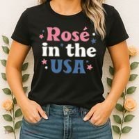 Rose In The USA 4th Of July Women's T-Shirt thumb 2