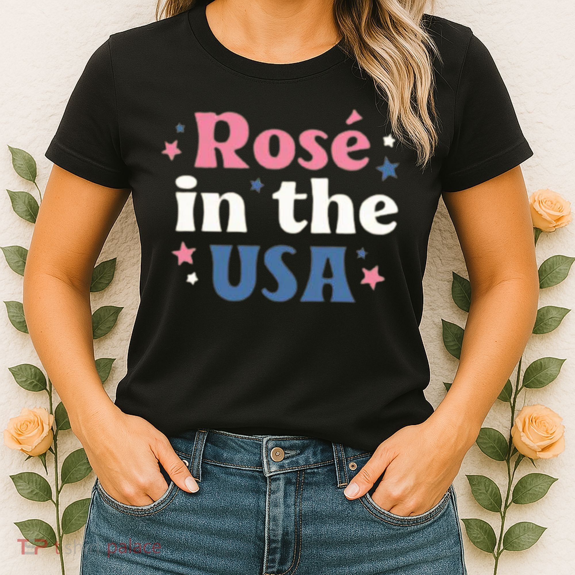 Rose In The USA 4th Of July Women's T-Shirt
