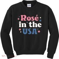 Rose In The USA 4th Of July Kids Sweatshirt thumb 0