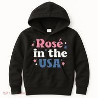 Rose In The USA 4th Of July Kids Hoodie thumb 0