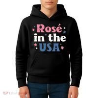 Rose In The USA 4th Of July Kids Hoodie thumb 4