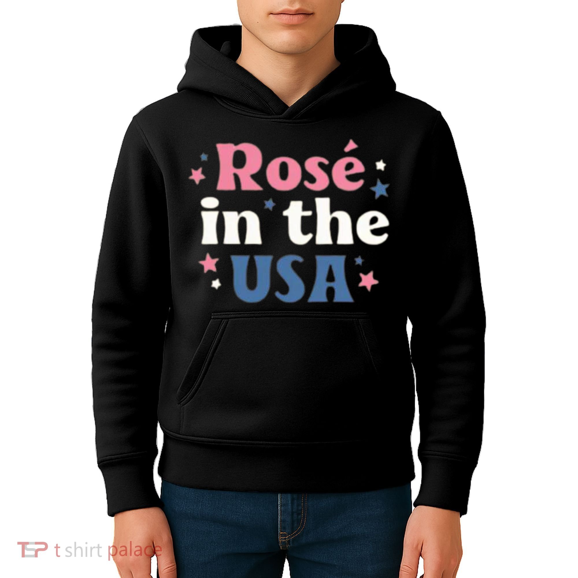 Rose In The USA 4th Of July Kids Hoodie