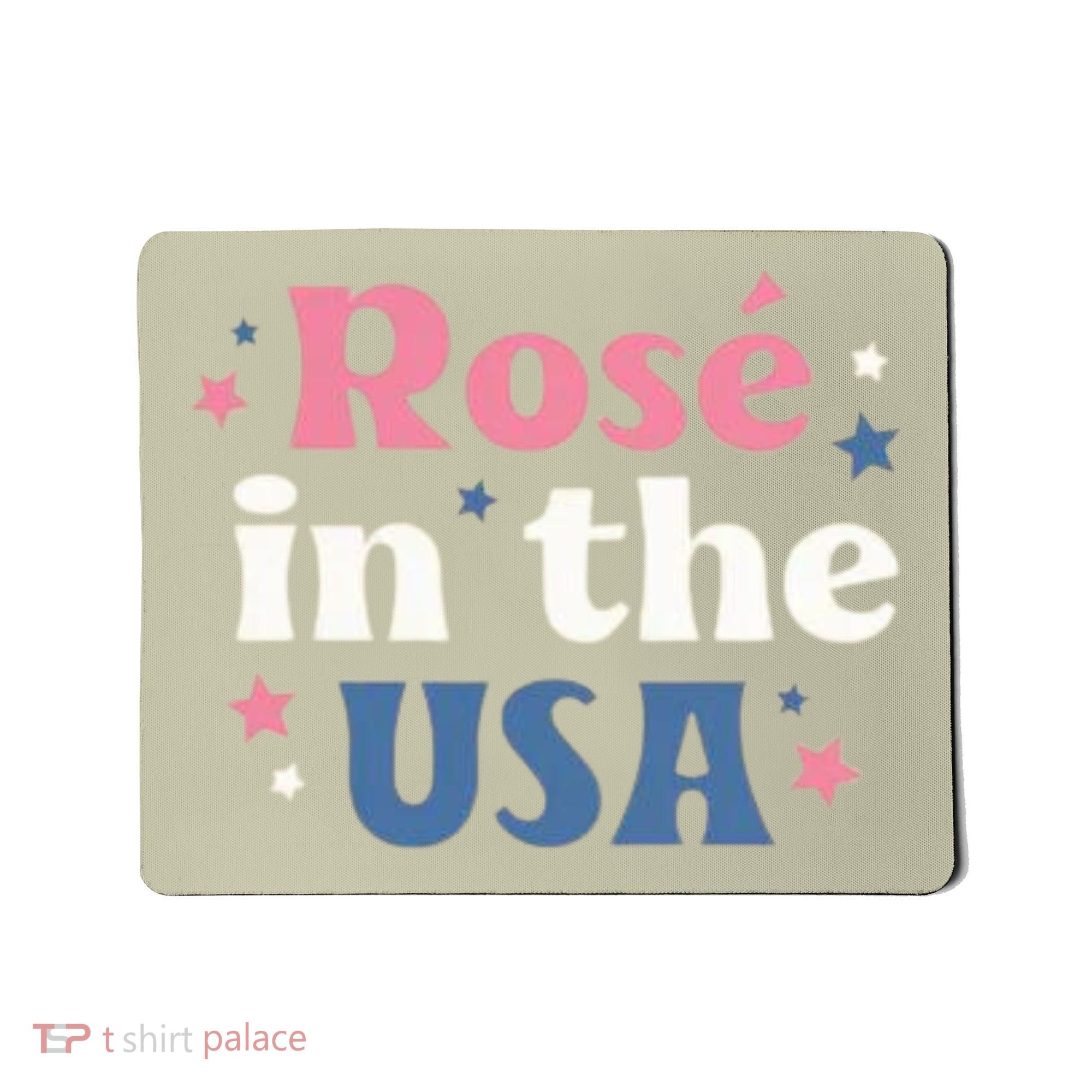Rose In The USA 4th Of July Mousepad