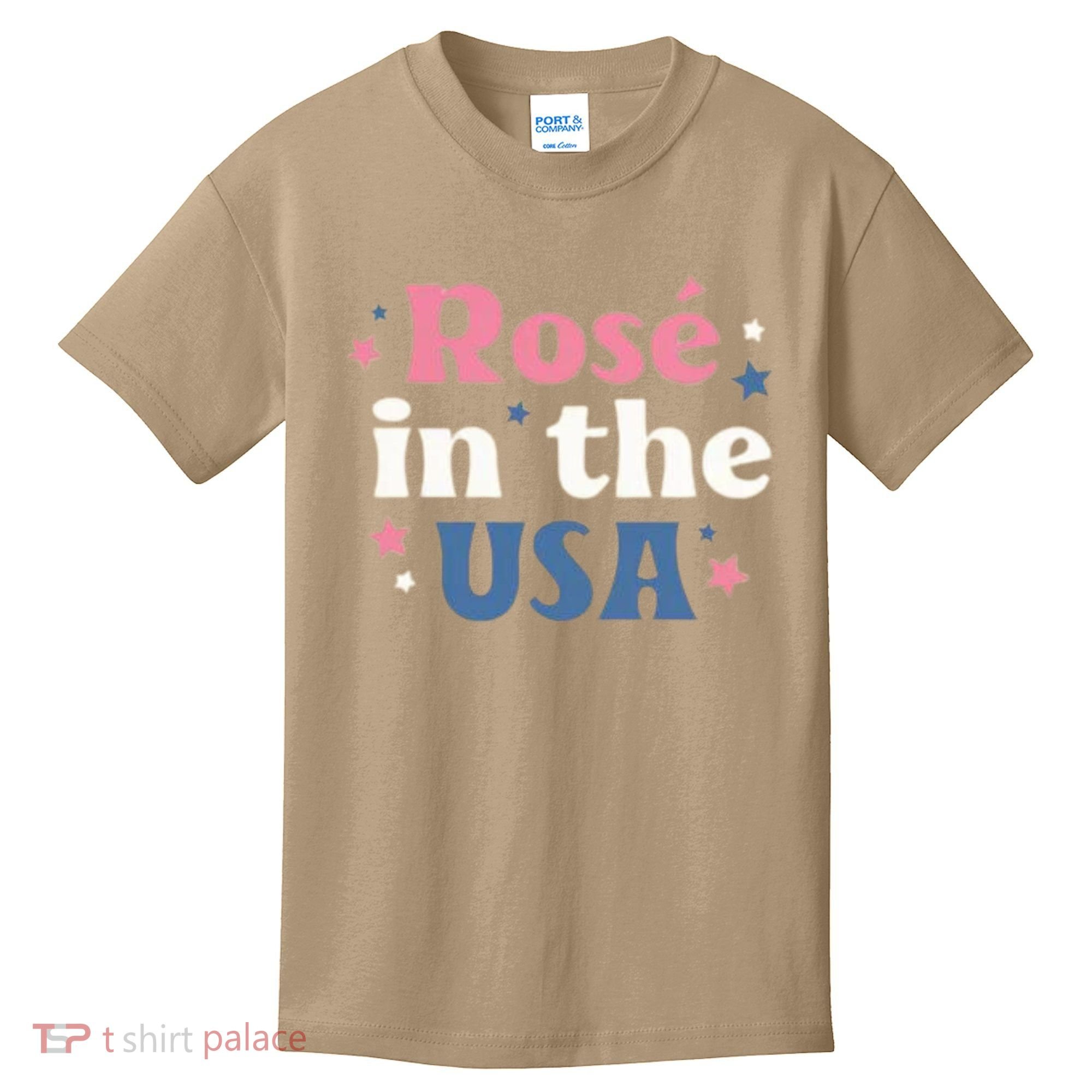 Rose In The USA 4th Of July Kids T-Shirt