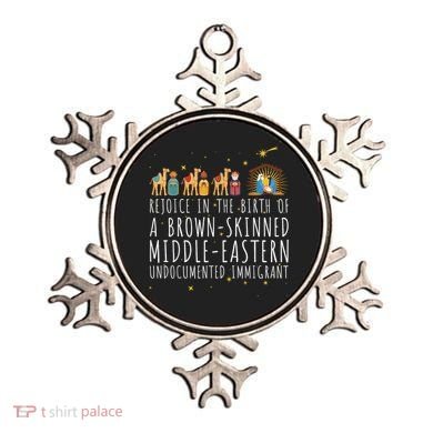Rejoice In The Birth Of A Brown Skinned Middle Eastern Ornament