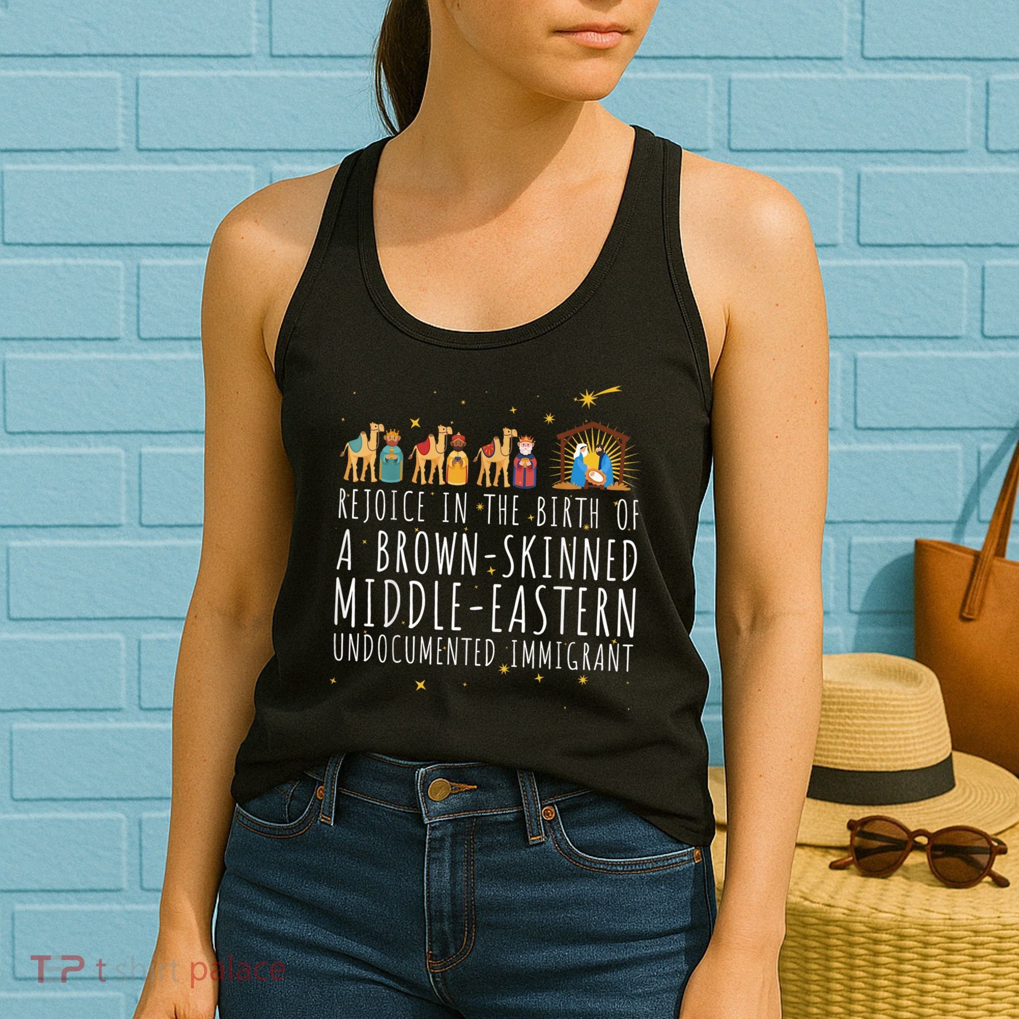 Rejoice In The Birth Of A Brown Skinned Middle Eastern Women's Tank Top