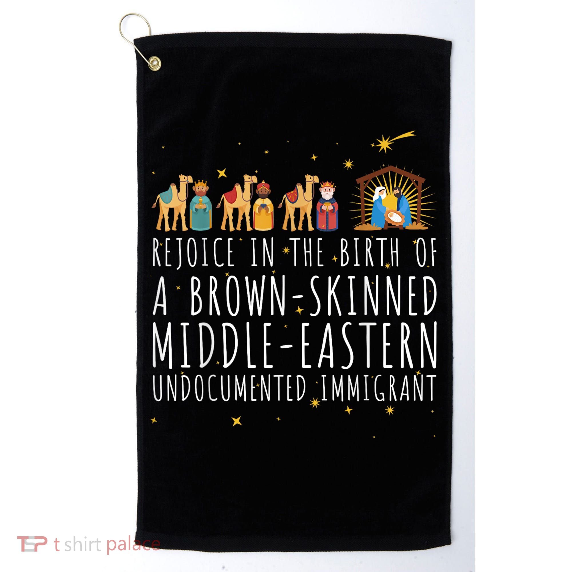 Rejoice In The Birth Of A Brown Skinned Middle Eastern Golf Towel