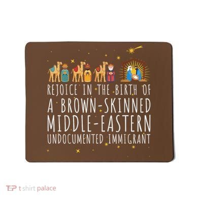 Rejoice In The Birth Of A Brown Skinned Middle Eastern Mousepad