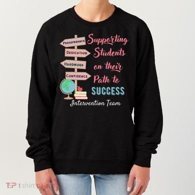 Retro Intervention Team Teacher Early Intervention Squad Women's Sweatshirt