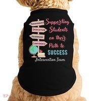 Retro Intervention Team Teacher Early Intervention Squad Doggie Tank thumb 0