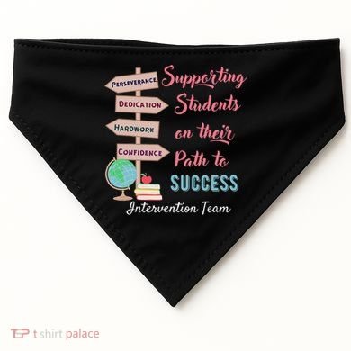 Retro Intervention Team Teacher Early Intervention Squad USA-Made Doggie Bandana