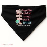 Retro Intervention Team Teacher Early Intervention Squad USA-Made Doggie Bandana thumb 0