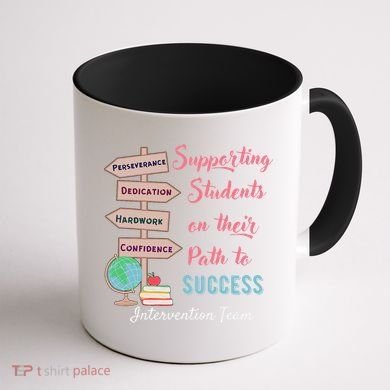 Retro Intervention Team Teacher Early Intervention Squad Coffee Mug back
