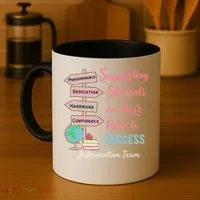 Retro Intervention Team Teacher Early Intervention Squad Coffee Mug thumb 4