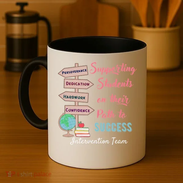 Retro Intervention Team Teacher Early Intervention Squad Coffee Mug