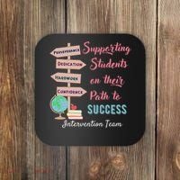Retro Intervention Team Teacher Early Intervention Squad Coaster thumb 0