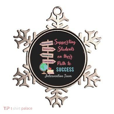 Retro Intervention Team Teacher Early Intervention Squad Ornament