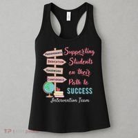 Retro Intervention Team Teacher Early Intervention Squad Women's Tank Top thumb 3