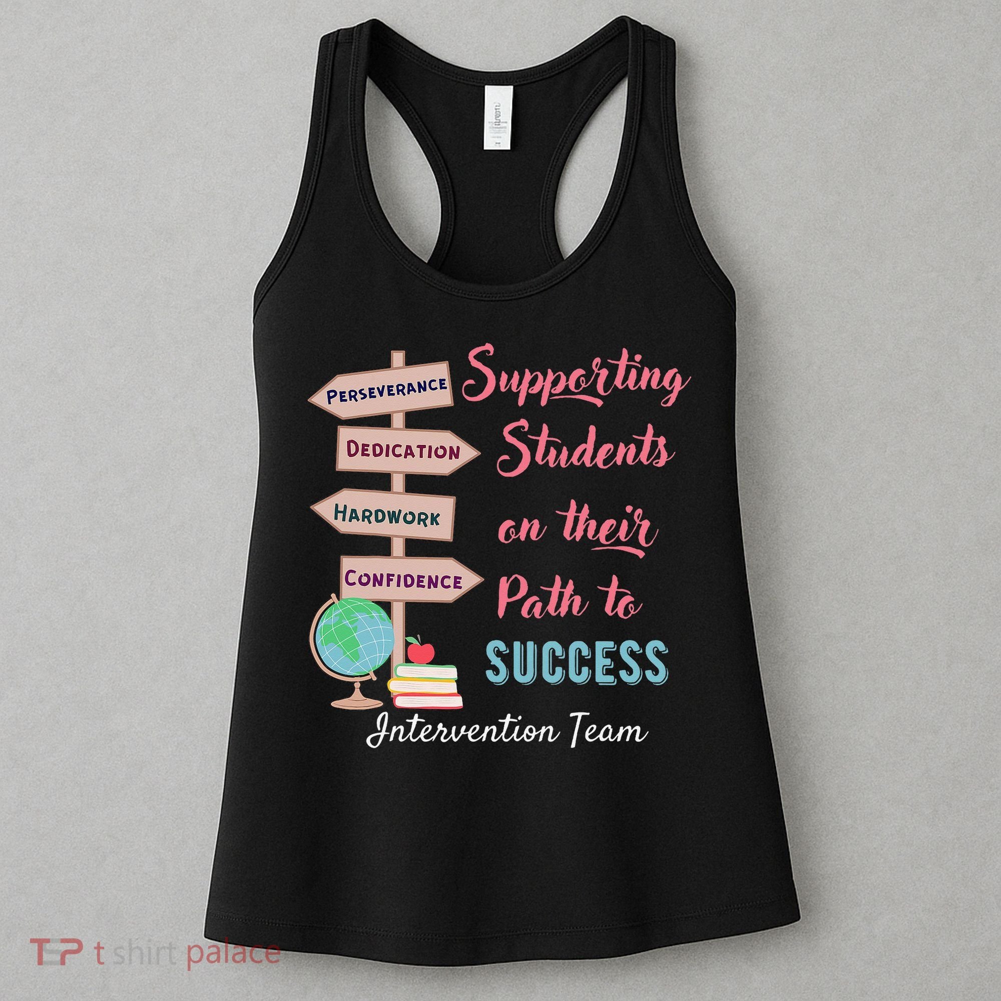 Retro Intervention Team Teacher Early Intervention Squad Women's Tank Top