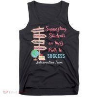 Retro Intervention Team Teacher Early Intervention Squad Tank Top thumb 0
