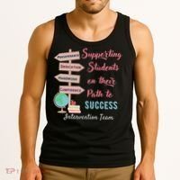 Retro Intervention Team Teacher Early Intervention Squad Tank Top thumb 3