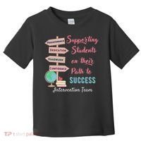 Retro Intervention Team Teacher Early Intervention Squad Toddler T-Shirt thumb 0