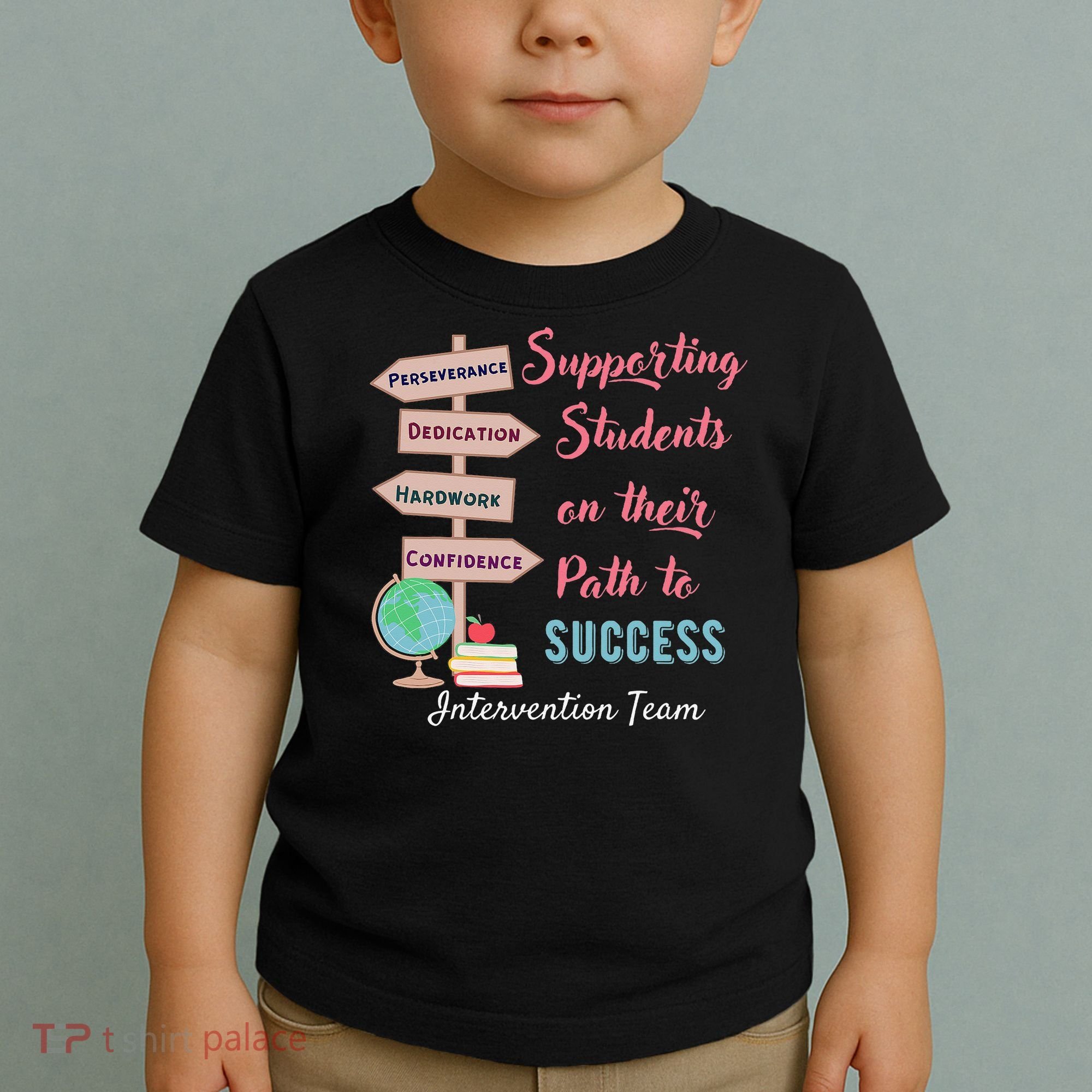 Retro Intervention Team Teacher Early Intervention Squad Toddler T-Shirt