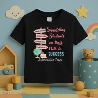 Retro Intervention Team Teacher Early Intervention Squad Toddler T-Shirt thumb 3