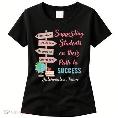 Retro Intervention Team Teacher Early Intervention Squad Women's T-Shirt