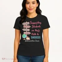 Retro Intervention Team Teacher Early Intervention Squad Women's T-Shirt thumb 4