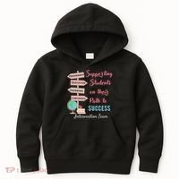 Retro Intervention Team Teacher Early Intervention Squad Kids Hoodie thumb 0