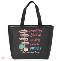 Retro Intervention Team Teacher Early Intervention Squad Tote Bag thumb 0
