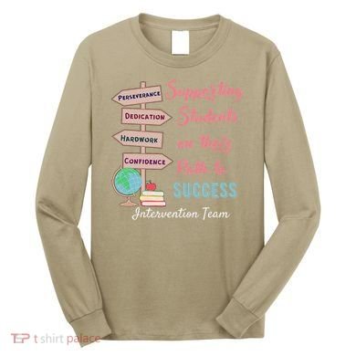 Retro Intervention Team Teacher Early Intervention Squad Long Sleeve Shirt