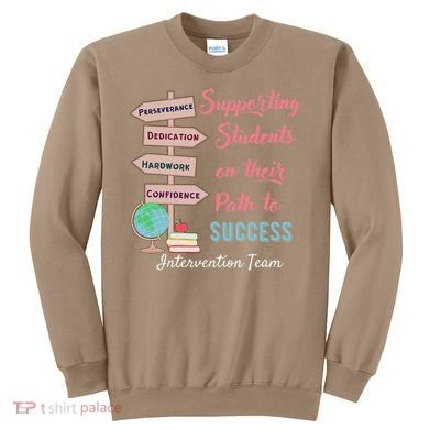 Retro Intervention Team Teacher Early Intervention Squad Sweatshirt