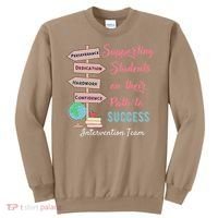 Retro Intervention Team Teacher Early Intervention Squad Sweatshirt thumb 0