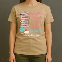 Retro Intervention Team Teacher Early Intervention Squad T-Shirt thumb 4