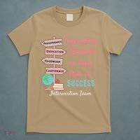 Retro Intervention Team Teacher Early Intervention Squad T-Shirt thumb 5