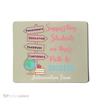 Retro Intervention Team Teacher Early Intervention Squad Mousepad