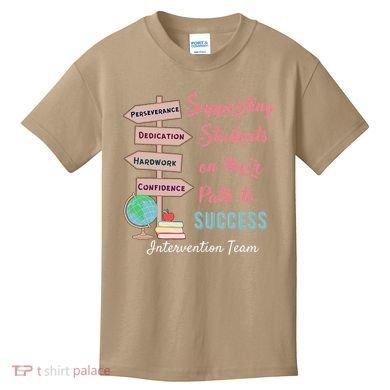Retro Intervention Team Teacher Early Intervention Squad Kids T-Shirt