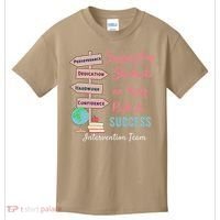 Retro Intervention Team Teacher Early Intervention Squad Kids T-Shirt thumb 0