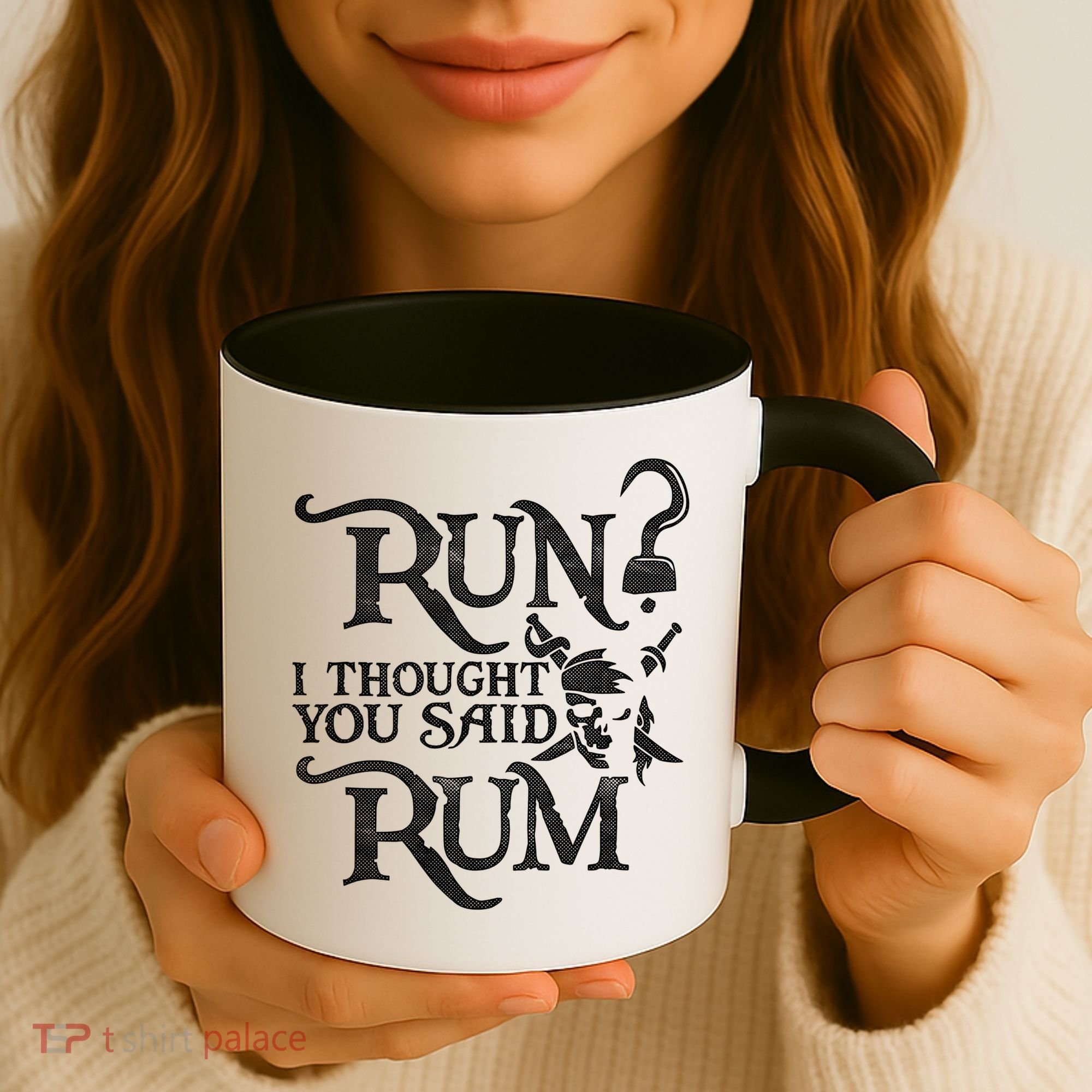 Run I Thought You Said Rum Funny Pirate Running Wine Lover Coffee Mug