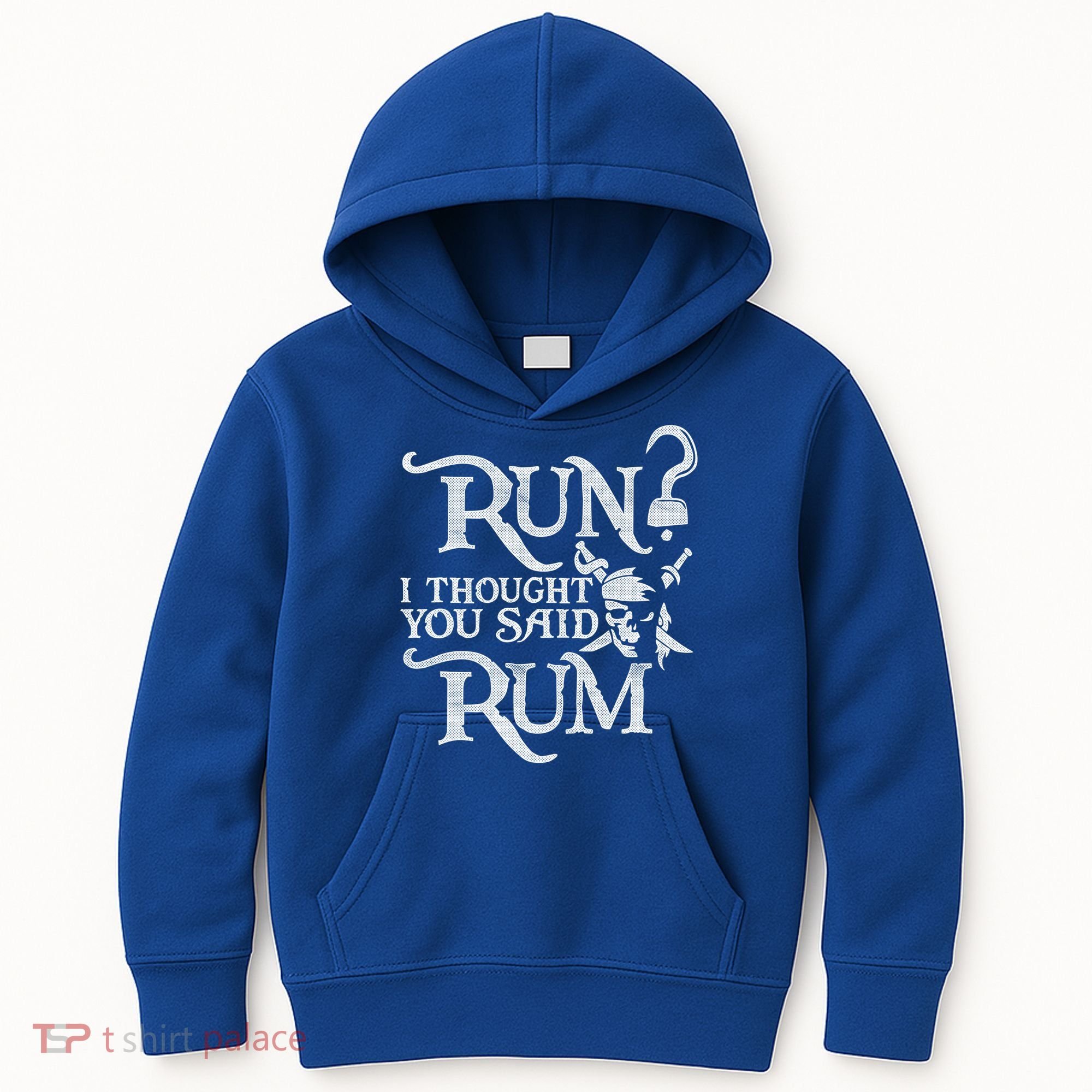 Run I Thought You Said Rum Funny Pirate Running Wine Lover Kids Hoodie