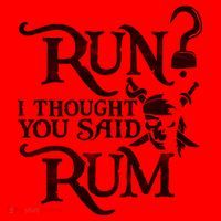 Run I Thought You Said Rum Funny Pirate Running Wine Lover Santa Hat thumb 1
