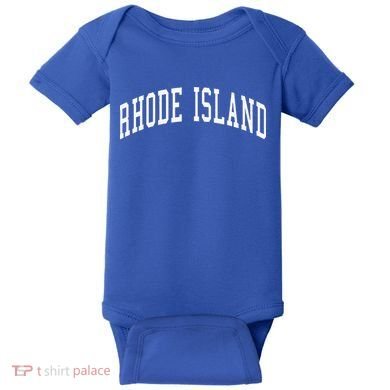Rhode Island Throwback Design Classic Baby Bodysuit