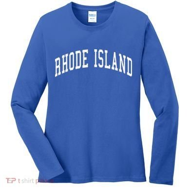 Rhode Island Throwback Design Classic Women's Long Sleeve Shirt