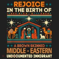 Rejoice In The Birth Of A Brown Skinned Middle Eastern Jesus Women's Sweatshirt thumb 2