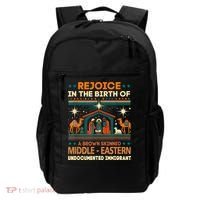 Rejoice In The Birth Of A Brown Skinned Middle Eastern Jesus Backpack thumb 0